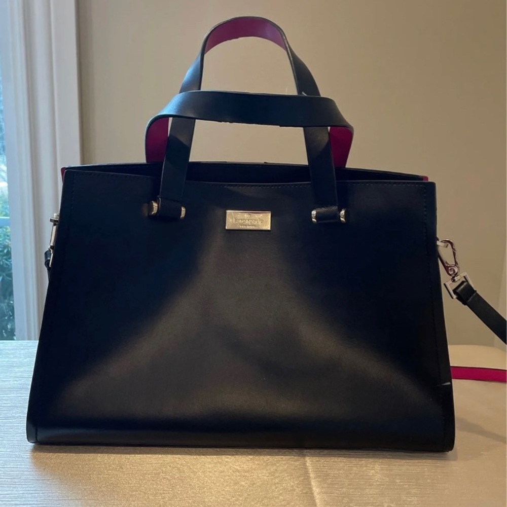Kate Spade Black/Fuchsia/Gold, Tote Bag